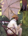 The Painter under His Parasol - Gustave Caillebotte