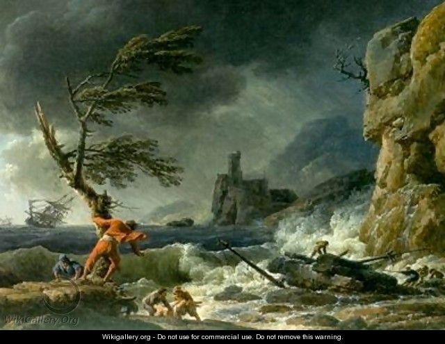 A Shipwreck - Claude-joseph Vernet