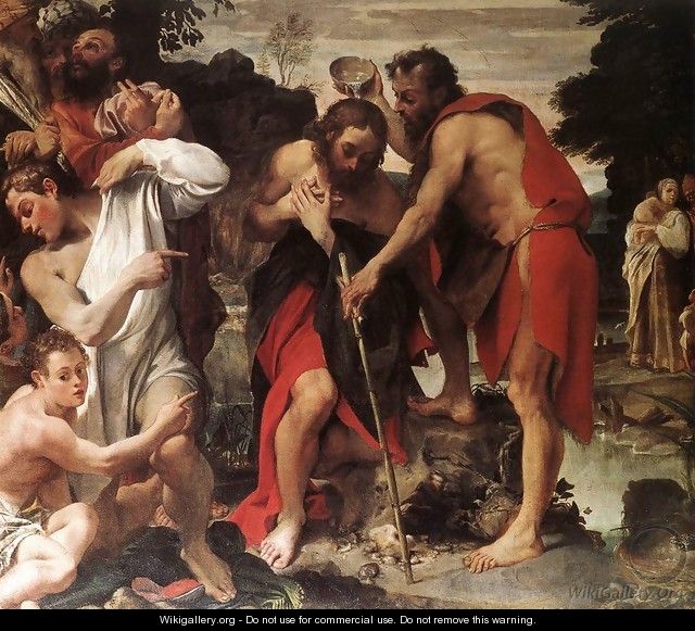 The Baptism of Christ - Annibale Carracci