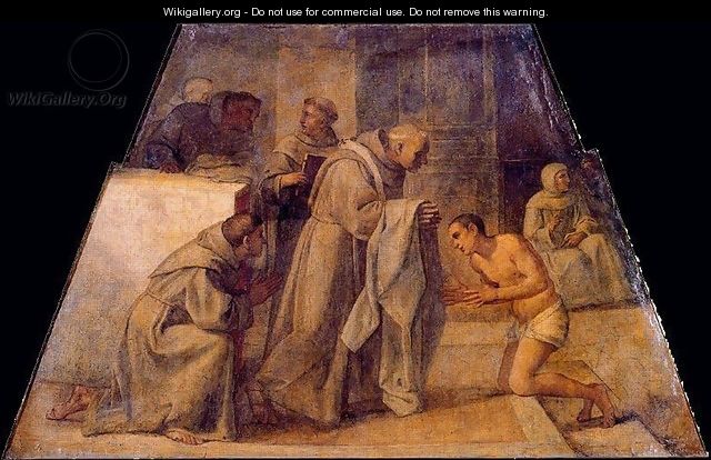 San Diego de Alcala receives the Franciscan habit - Annibale Carracci