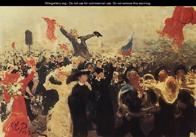 Demonstration on October 17, 1905 2 - Ilya Efimovich Efimovich Repin