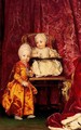 Archduke Ferdinand and Archduchess Maria Carolina of Austria, children of Empress Maria Theresia of Austri - Anton Raphael Mengs