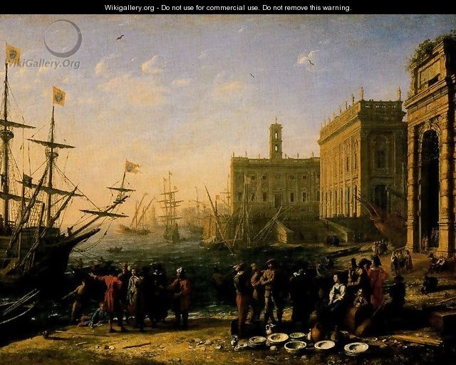 View of a Port with the Capitol - Claude Lorrain (Gellee)
