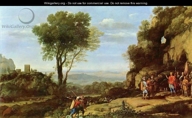 Landscape with David and three heroes - Claude Lorrain (Gellee)