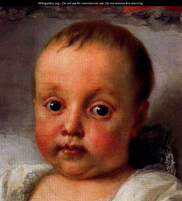 Portrait of the infanta Carlota Joaquina de Borbon (detail) - Anton Raphael Mengs