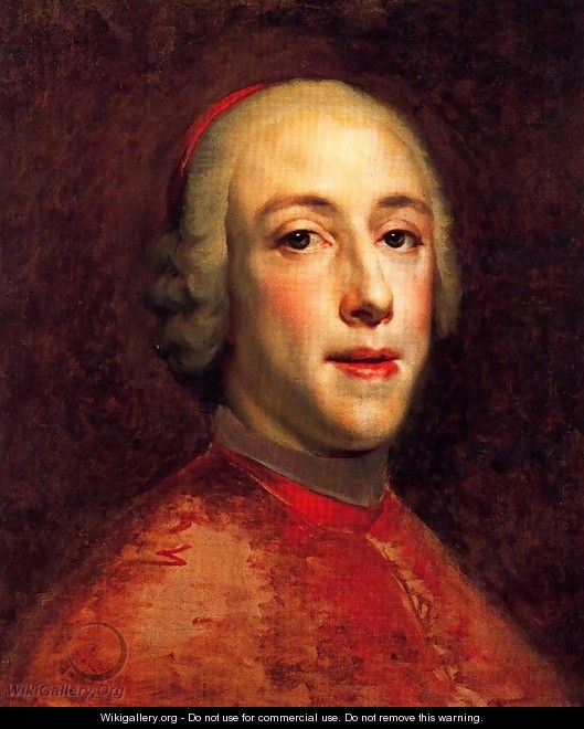 Portrait of Henry Benedict Marie Clement Edward Stuart, Cardinal York - Anton Raphael Mengs