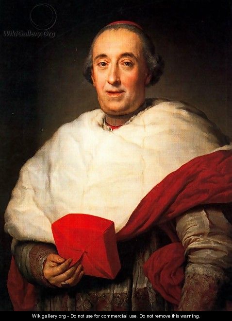 Portrait of Cardinal Francisco Xavierio de Zelada - Anton Raphael Mengs