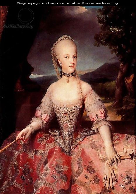 Maria Carolina Lorraine, queen of Naples - Anton Raphael Mengs