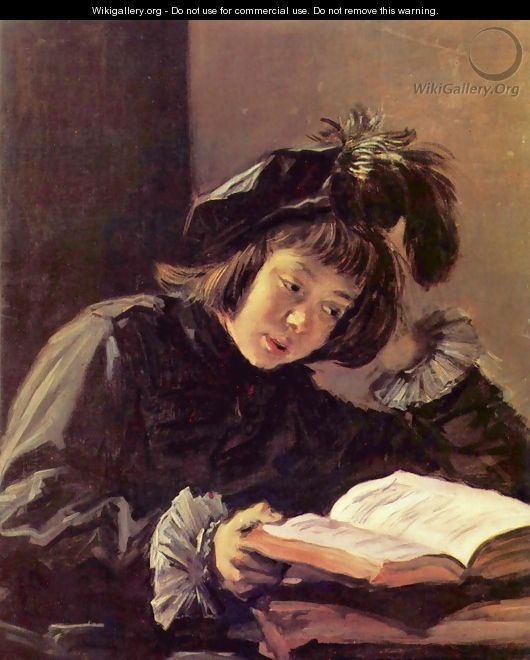 Boy reading - Frans Hals
