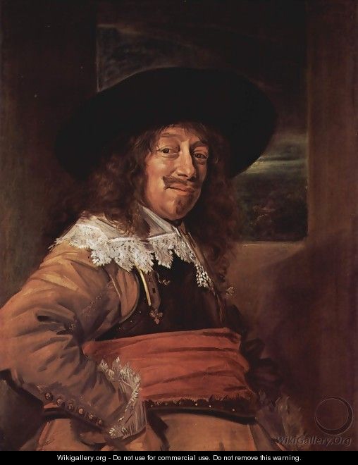 Portrait of a man in Brustharnisch - Frans Hals