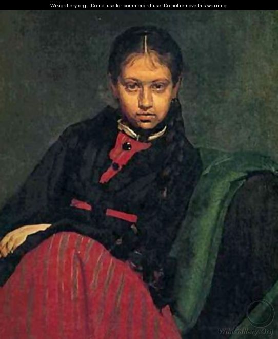 Portrait of V.A. Shetsova - Ilya Efimovich Efimovich Repin