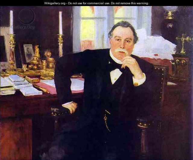 Portrait of Minister of the Interior Vyacheslav Konstantinovich von Pleve - Ilya Efimovich Efimovich Repin