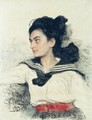 Portrait of Maria Osipovna Lowenfeld, daughter of art collector O. D. Lowenfeld - Ilya Efimovich Efimovich Repin