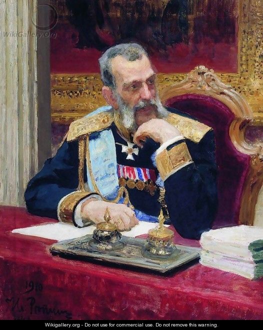 Portrait of Grand Prince Vladimir Aleksandrovich Romanov - Ilya Efimovich Efimovich Repin