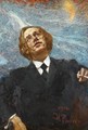 Poet-futurist (portrait of Vladimir Vladimirovich Mayakovsky) - Ilya Efimovich Efimovich Repin