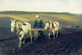 Ploughman. Lev Nikolayevich Tolstoy in the ploughland - Ilya Efimovich Efimovich Repin