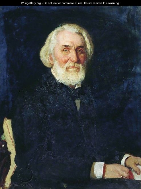 Portrait of writer Ivan Sergeyevich Turgenev - Ilya Efimovich Efimovich Repin