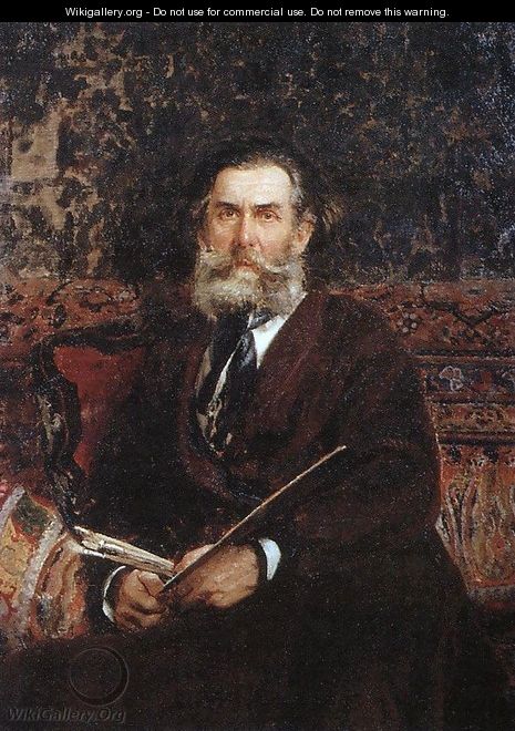 Portrait of the painter Alexey Petrovich Bogoliubov 2 - Ilya Efimovich Efimovich Repin