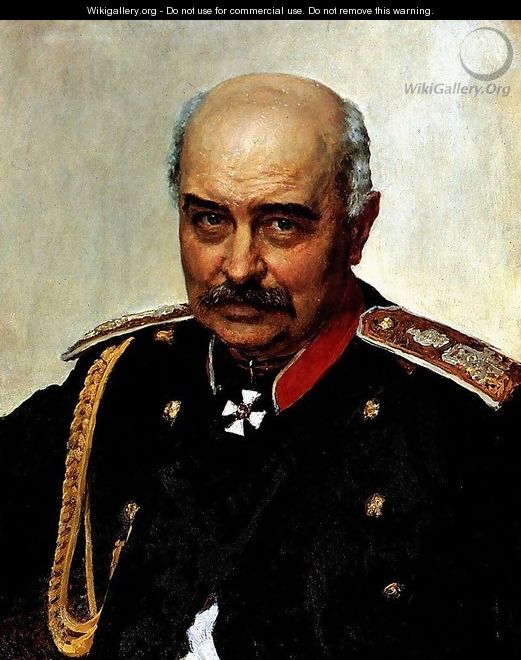 Portrait of general and statesman Mikhail Ivanovich Dragomirov - Ilya Efimovich Efimovich Repin