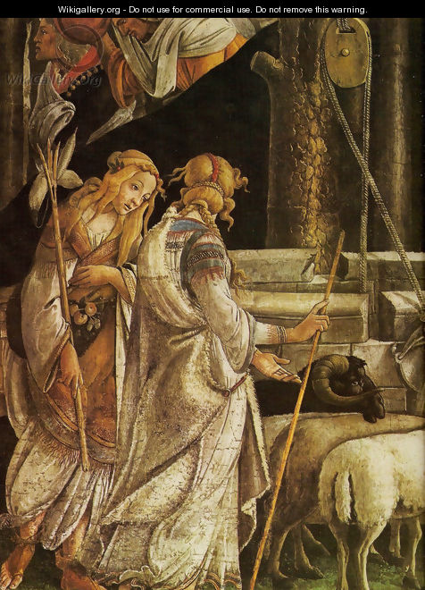 Evidence of Moises (detail) - Sandro Botticelli (Alessandro Filipepi)
