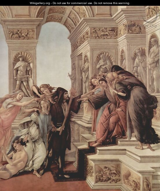 Calumny of Apelles (detail 2) - Sandro Botticelli (Alessandro Filipepi)