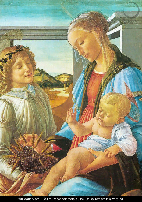 The virgin of the Eucharist - Sandro Botticelli (Alessandro Filipepi)
