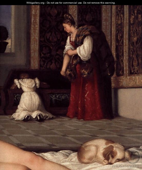 Venus of Urbino (detail 2) - Tiziano Vecellio (Titian)