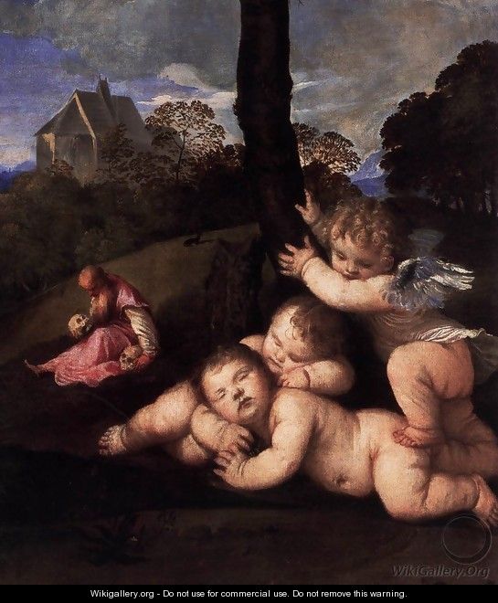 The Three Ages of Man (detail 2) - Tiziano Vecellio (Titian)