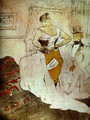 Woman bust or with passing conquest - Henri De Toulouse-Lautrec