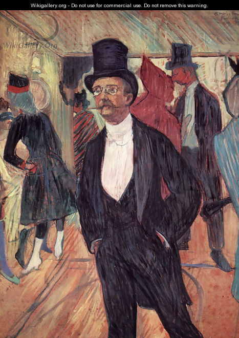 Portrait of Mr Fourcade - Henri De Toulouse-Lautrec