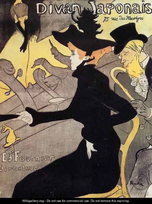 Japanese divan - Henri De Toulouse-Lautrec