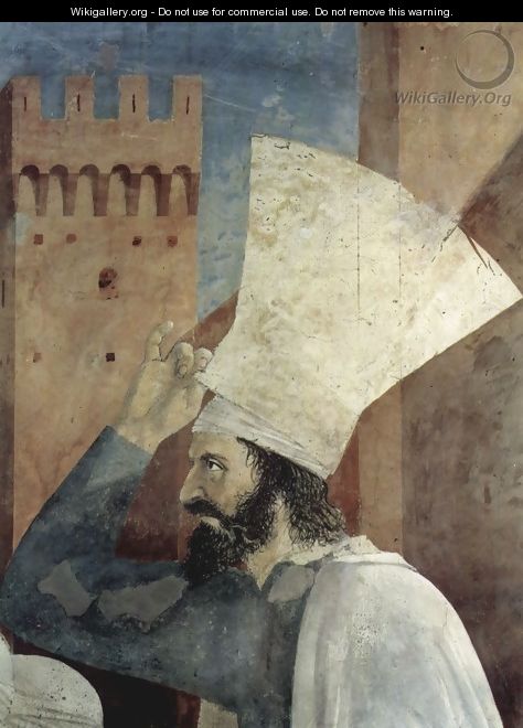 Exaltation of the Cross, inhabitants of Jerusalem (detail 3) - Piero della Francesca