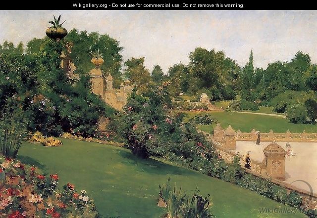 Terrace at the Mall, Cantral Park - William Merritt Chase