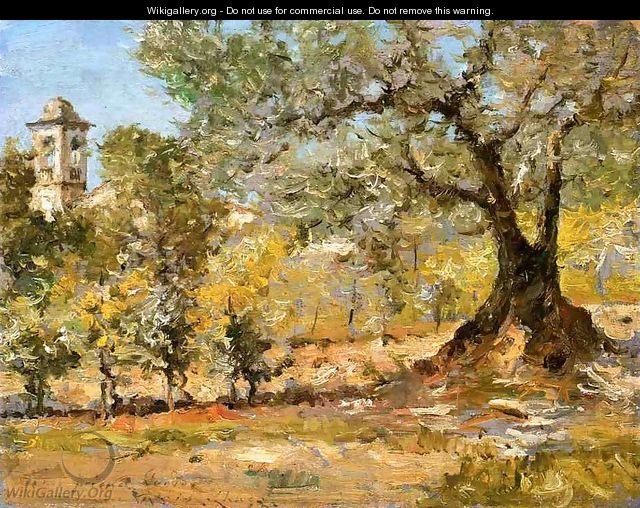 Olive Trees, Florence - William Merritt Chase