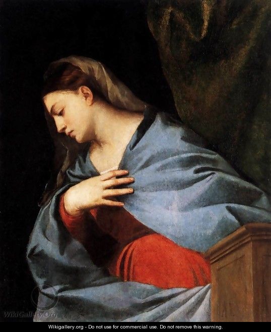 Polyptych of the Resurrection, Virgin Annunciate - Tiziano Vecellio (Titian)