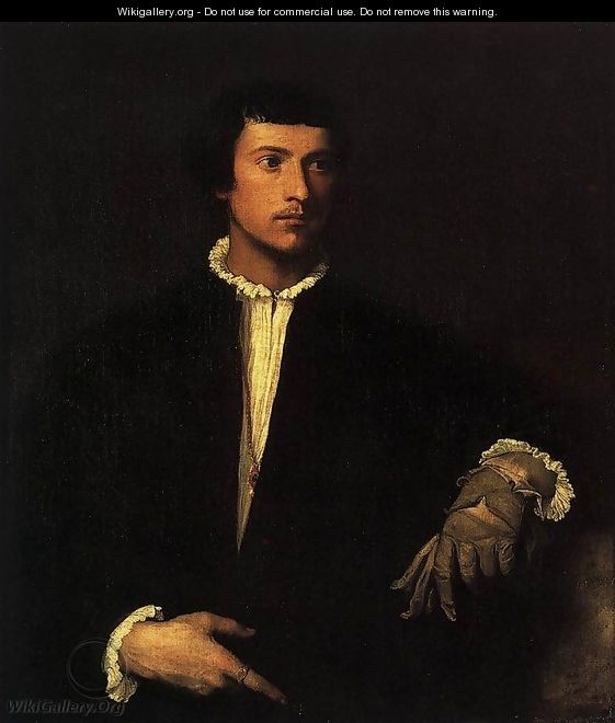 Man with a Glove - Tiziano Vecellio (Titian)