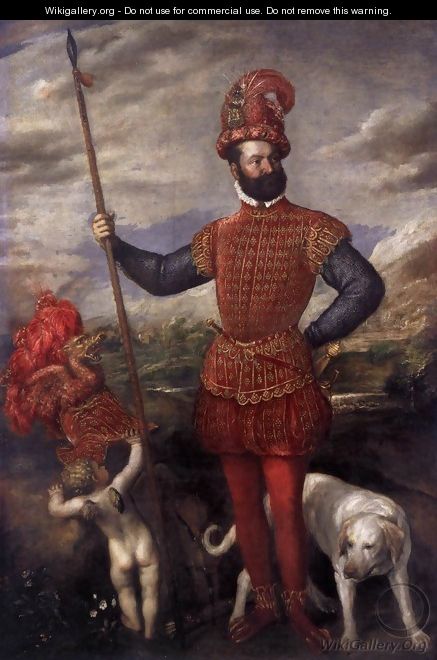 Man in Military Costume - Tiziano Vecellio (Titian)