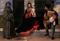 Madonna and Child with Sts Anthony of Padua and Roch - Tiziano Vecellio (Titian)