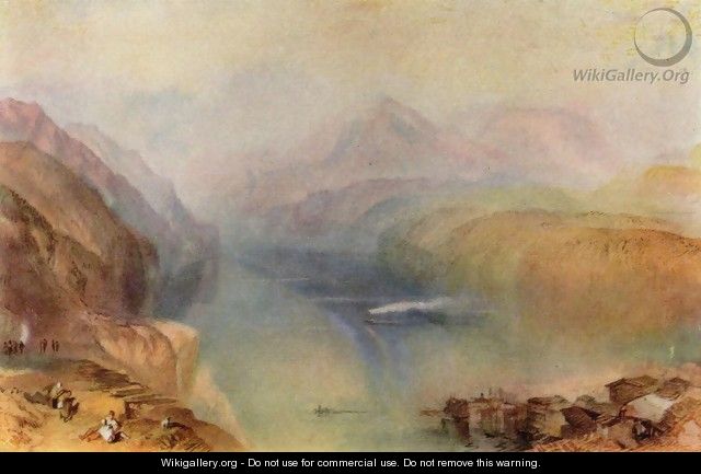 The Vierwaldstaetter lake - Joseph Mallord William Turner