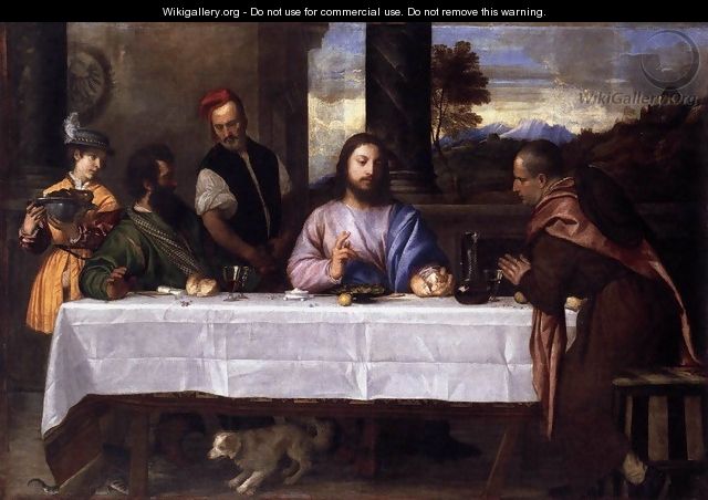 Supper at Emmaus - Tiziano Vecellio (Titian)