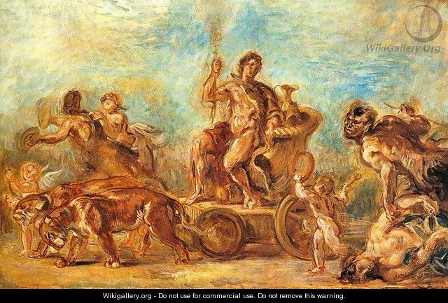 Triumph of Bacchus - Eugene Delacroix