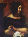 Portrait of George Sand - Eugene Delacroix