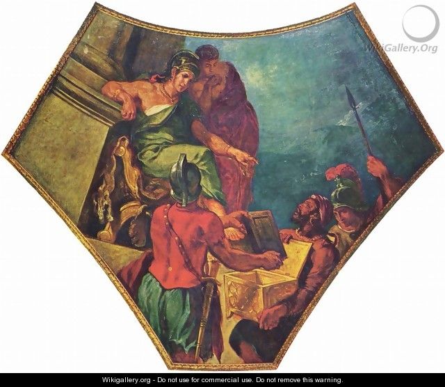Alexander und die Epen Homers - Eugene Delacroix