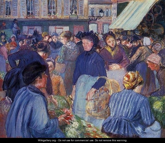 The Market at Gisors 1 - Camille Pissarro