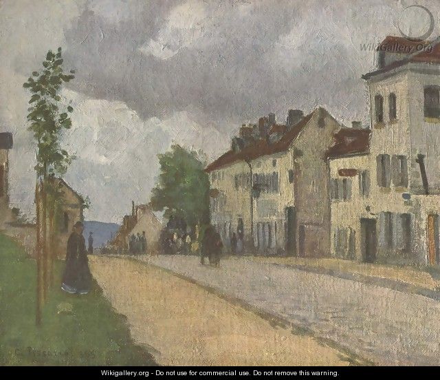 Street in Pontoise (Rue de Gisors) - Camille Pissarro
