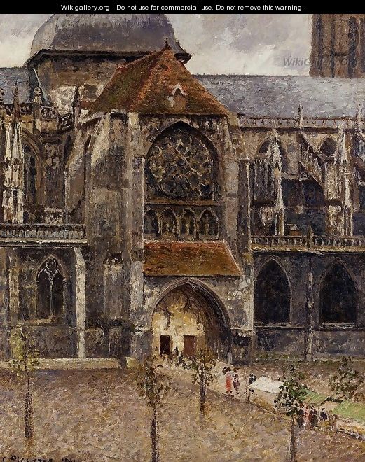 Portal of the Church Saint-Jacques, Dieppe - Camille Pissarro
