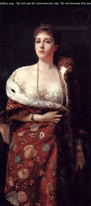 Portrait Of A Lady - Michetti Francesco Paolo