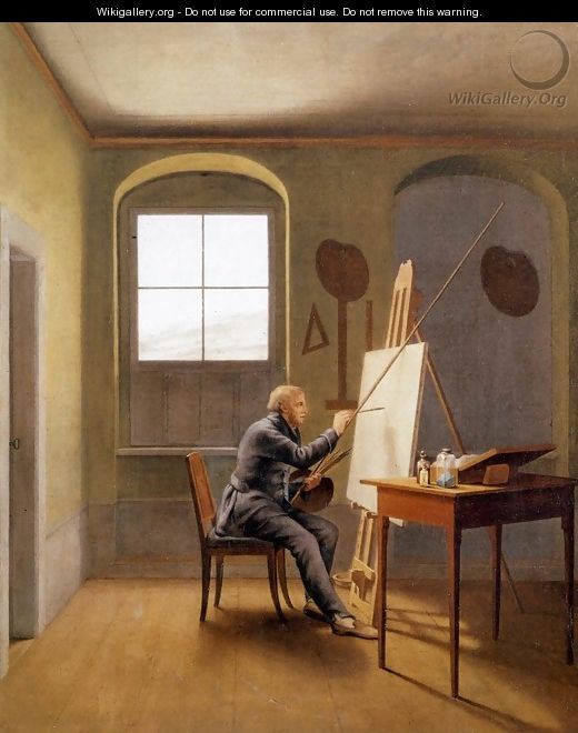 Caspar David Friedrich in his Studio 1811 - Georg Friedrich Kersting