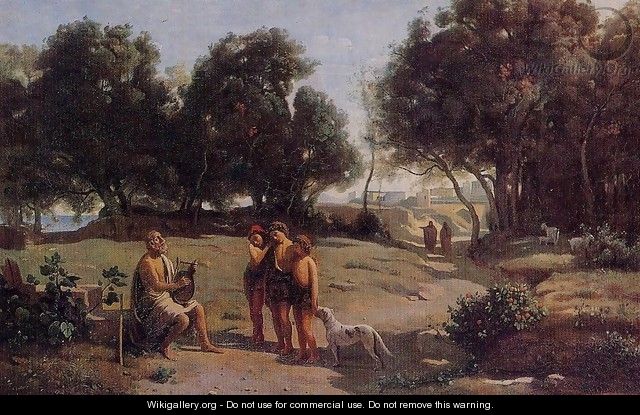 Homer and the Shepherds - Jean-Baptiste-Camille Corot