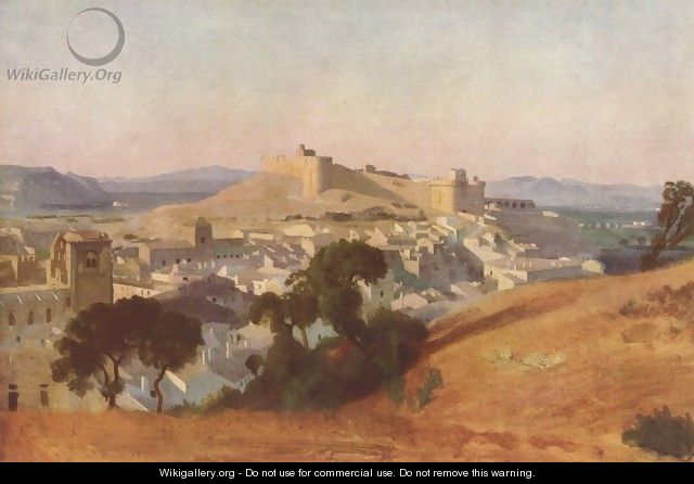 Ansicht von Villeneuve-Lés-Avignon, Das Fort Saint-André - Jean-Baptiste-Camille Corot